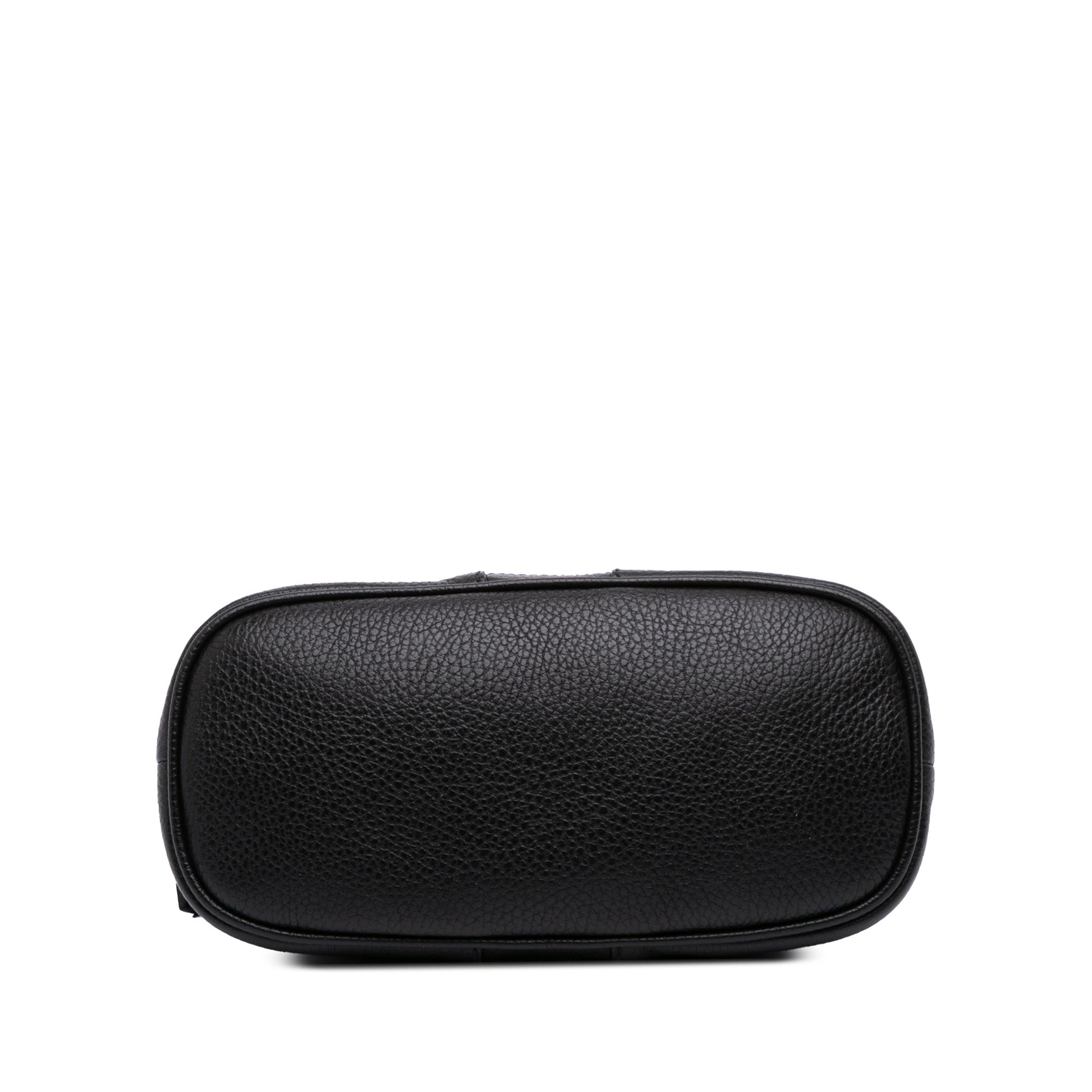 Mini Leather Web Dome Satchel