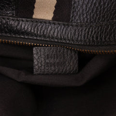 Mini Leather Web Dome Satchel