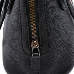 Mini Leather Web Dome Satchel