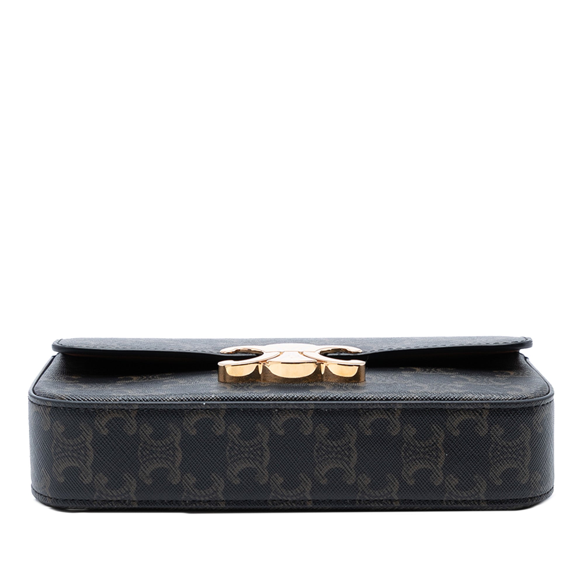 Triomphe Coated Canvas Claude Chain Shoulder Bag