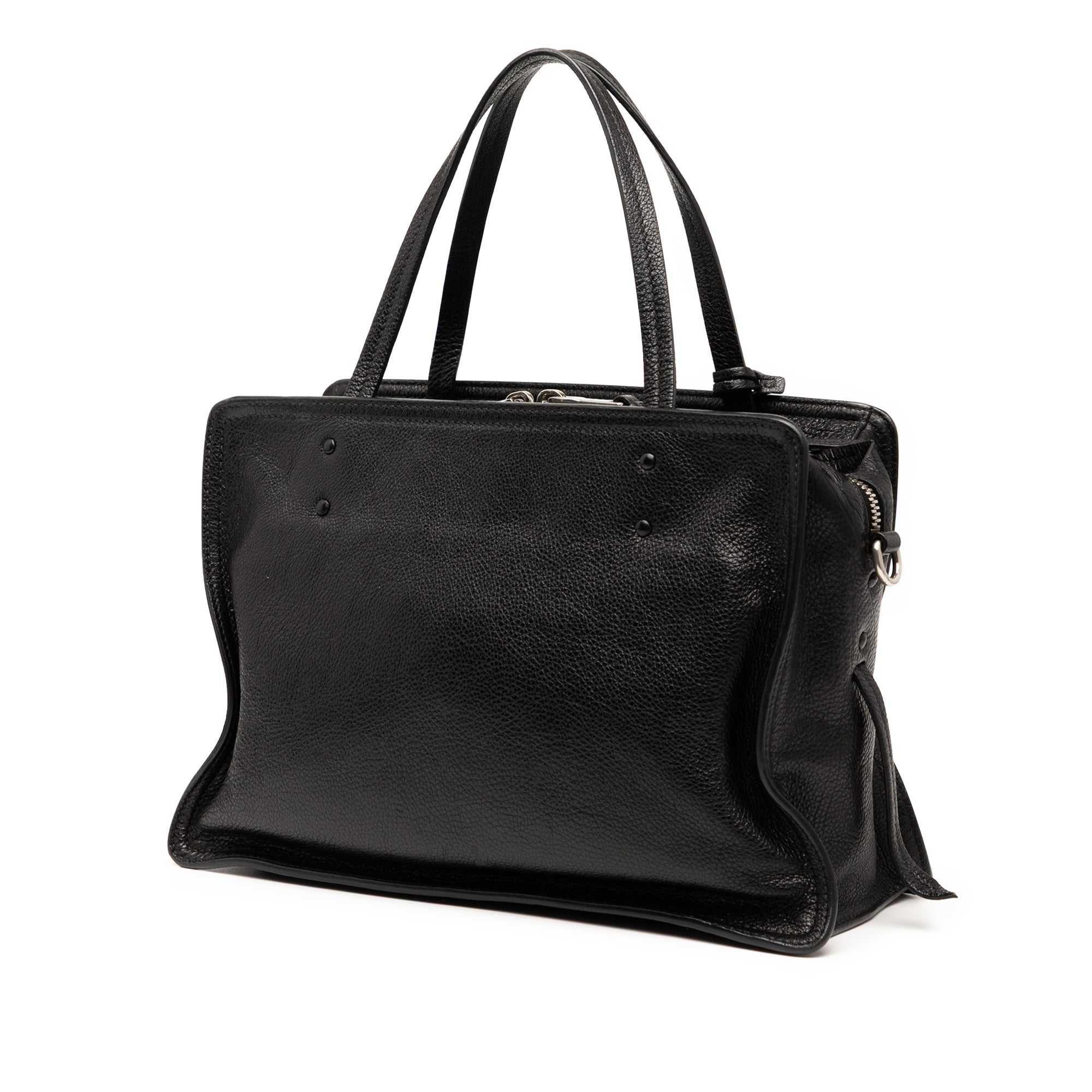 Glace Calfskin Etiquette Satchel