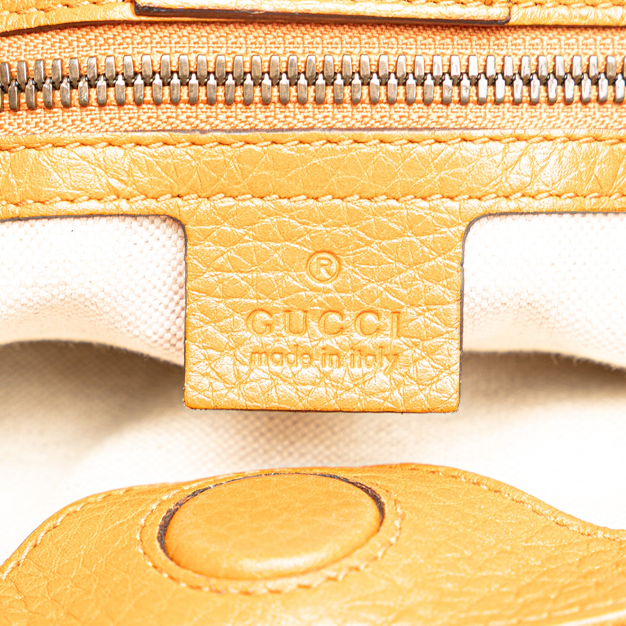 Small Calfskin Bamboo Shopper Satchel