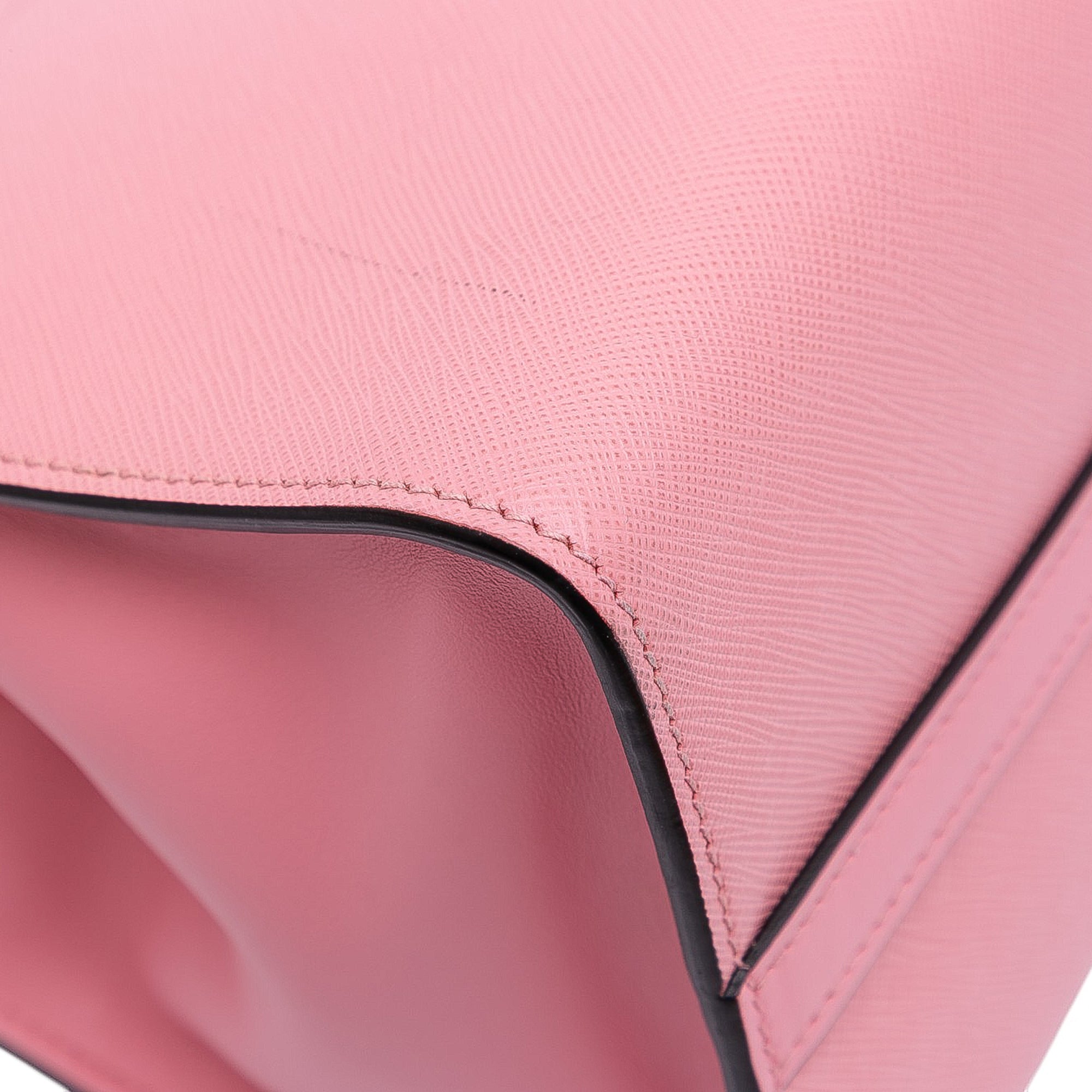 City Calf Trimmed Saffiano Greche Paradigme Bag