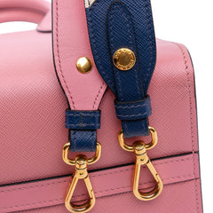 City Calf Trimmed Saffiano Greche Paradigme Bag