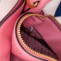 City Calf Trimmed Saffiano Greche Paradigme Bag