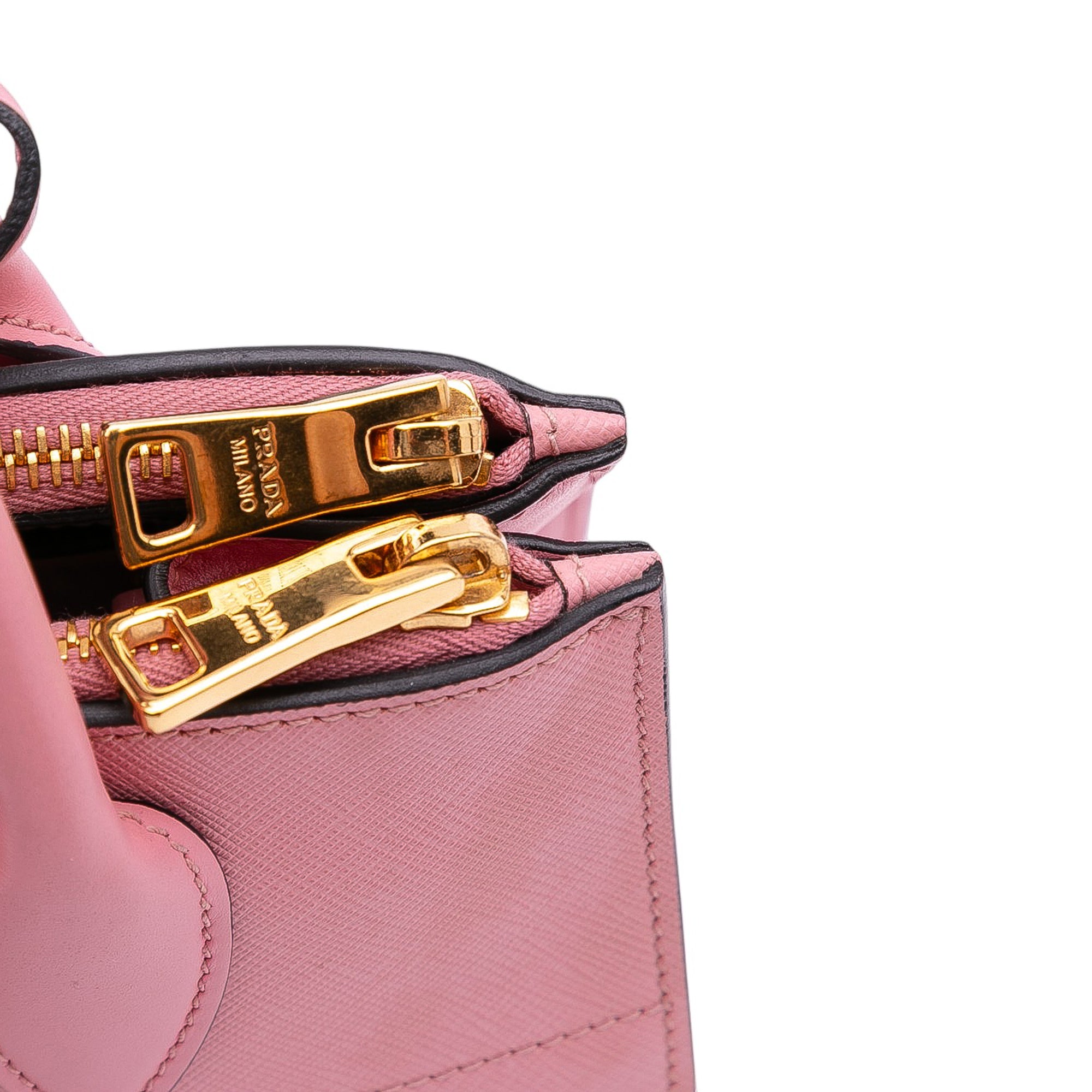 City Calf Trimmed Saffiano Greche Paradigme Bag