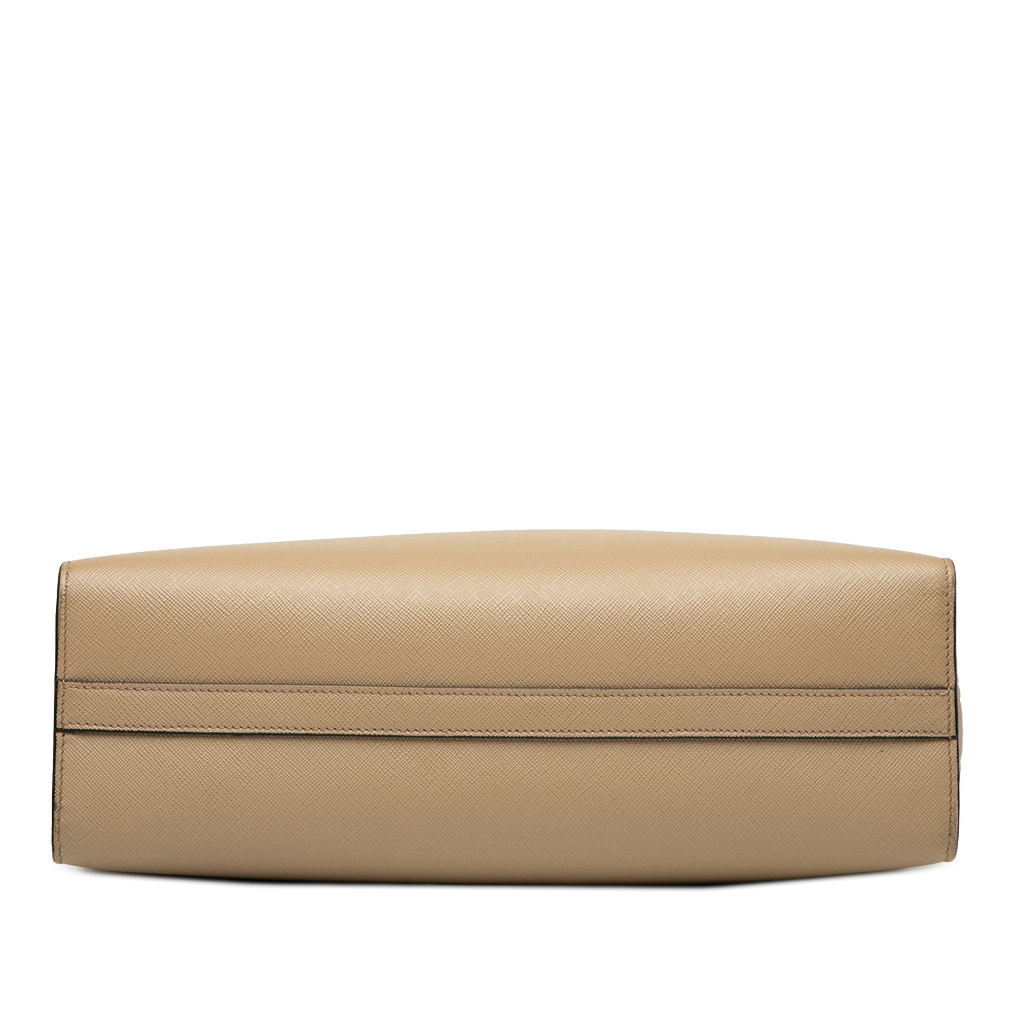 Large Saffiano Lux Embossed Logo Convertible Tote