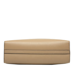 Large Saffiano Lux Embossed Logo Convertible Tote