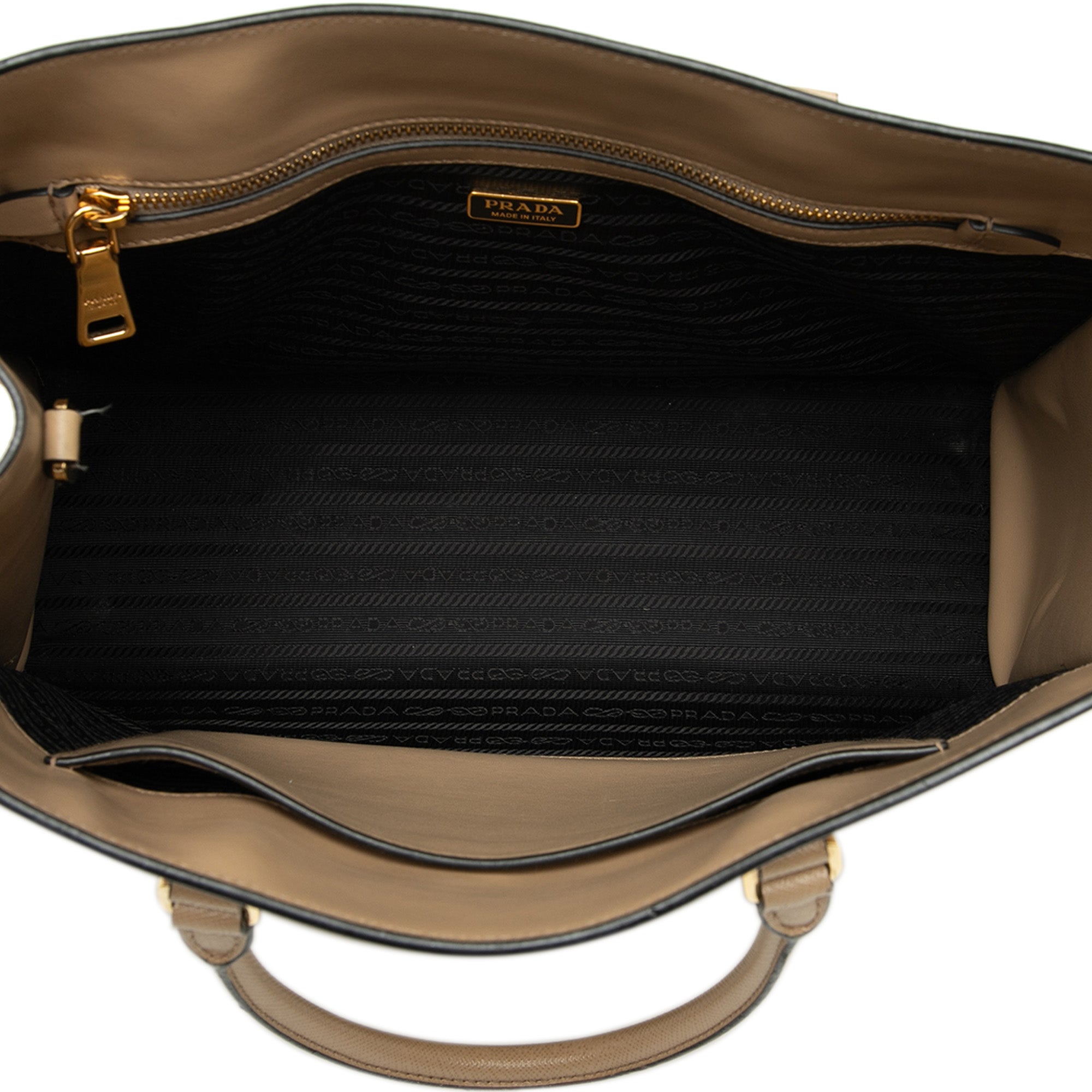 Large Saffiano Lux Embossed Logo Convertible Tote