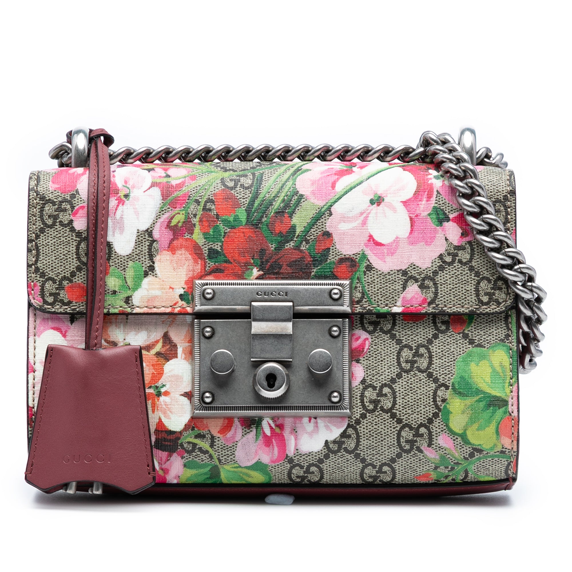 Small GG Supreme Blooms Padlock Crossbody