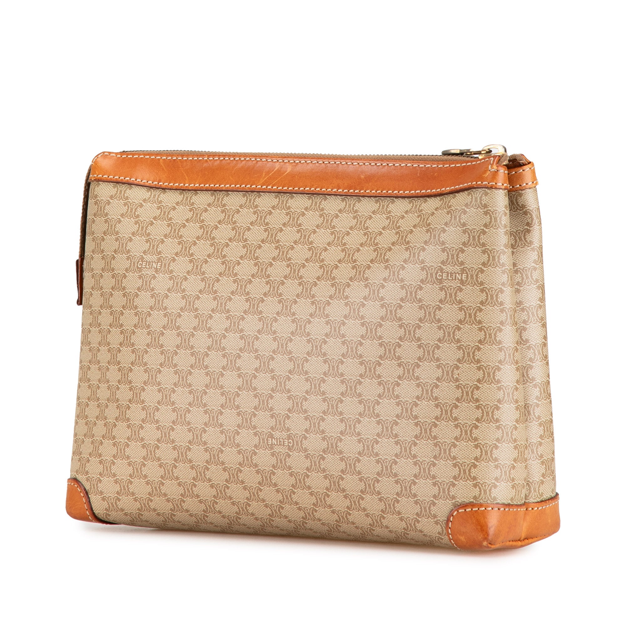 Macadam Coated Canvas Clutch