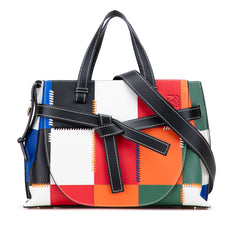 Medium Patchwork Leather Gate Top Handle Satchel