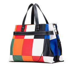 Medium Patchwork Leather Gate Top Handle Satchel