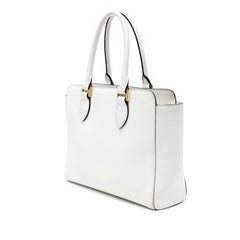 Soft Calf Trimmed Saffiano Lux Open Convertible Tote