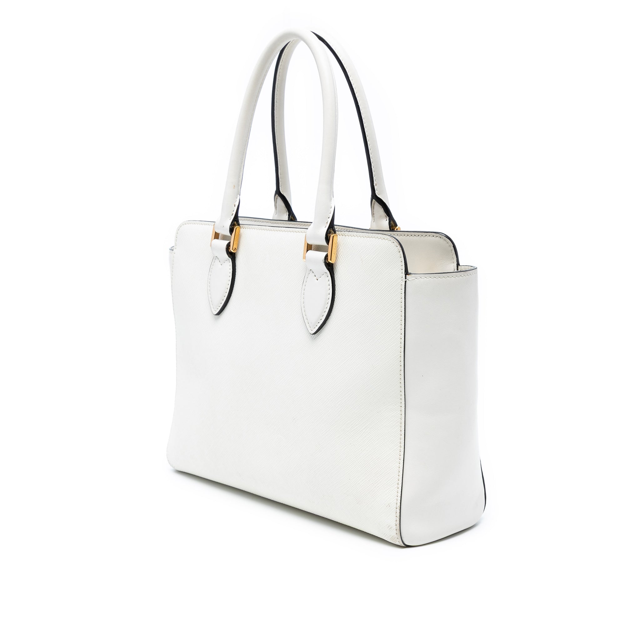 Soft Calf Trimmed Saffiano Lux Open Convertible Tote