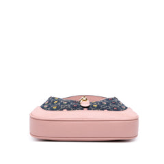 Limited Edition Mini GG Denim Embroidered Floral Jackie 1961 Crossbody