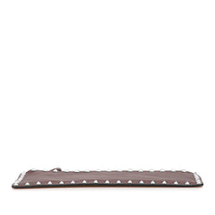 Rockstud Leather Clutch
