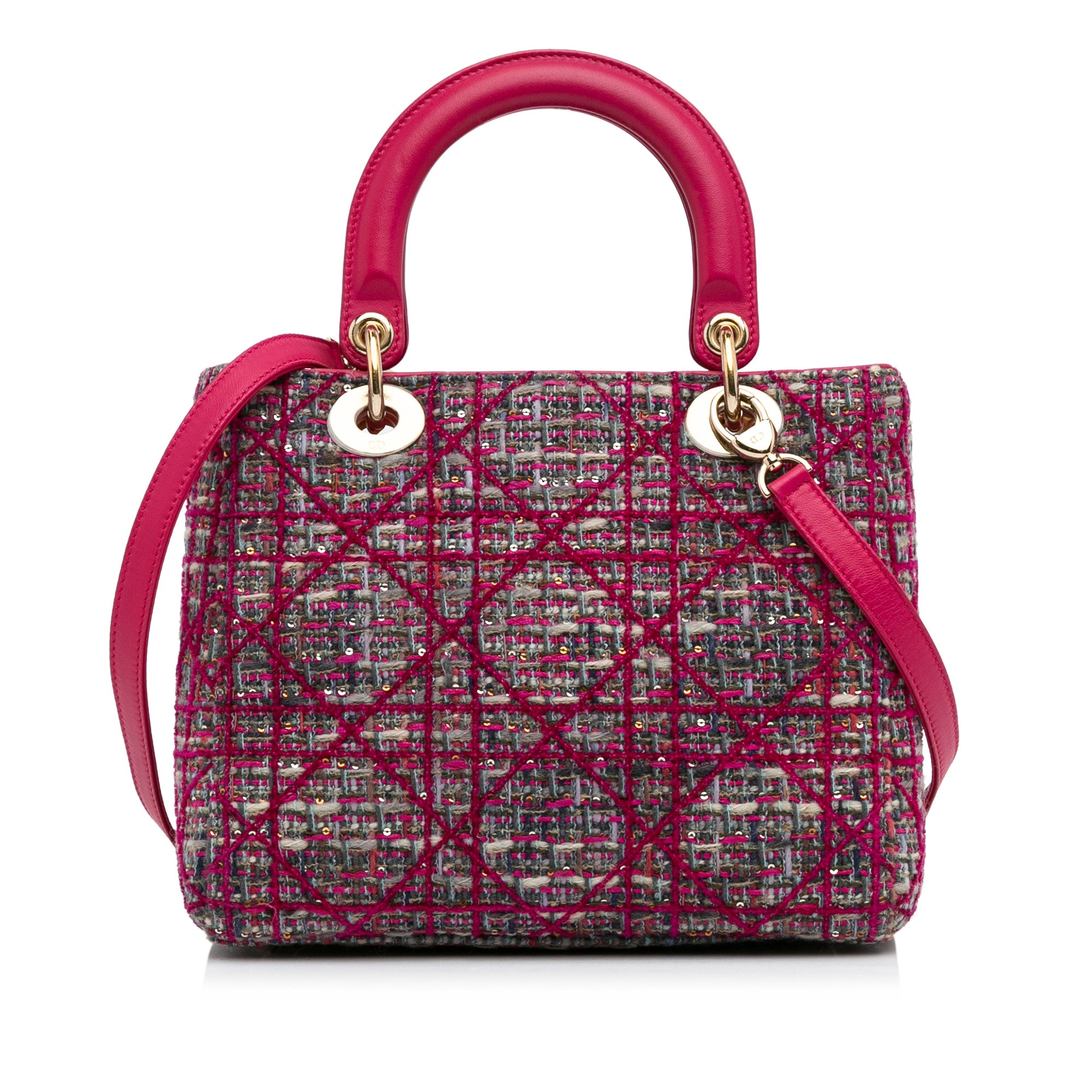 Medium Tweed Macrocannage Lady Dior