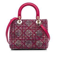 Medium Tweed Macrocannage Lady Dior