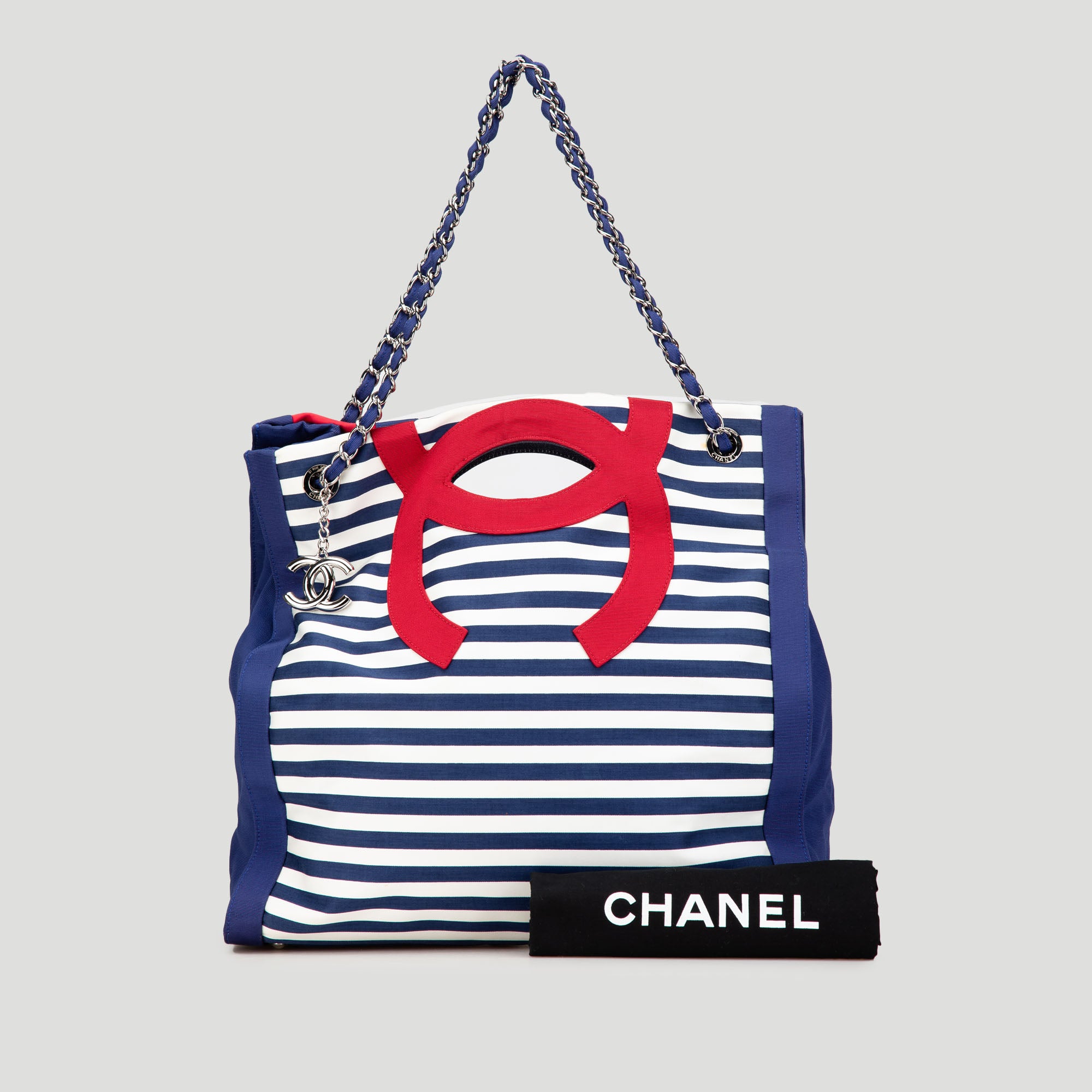 Paris Venice CC Canvas Mariniere Chain Tote