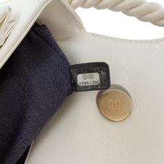 Crumpled Calfskin En Vogue Rope Flap