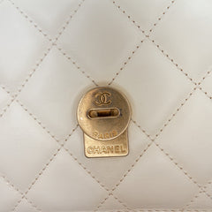 Crumpled Calfskin En Vogue Rope Flap