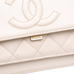 Crumpled Calfskin En Vogue Rope Flap