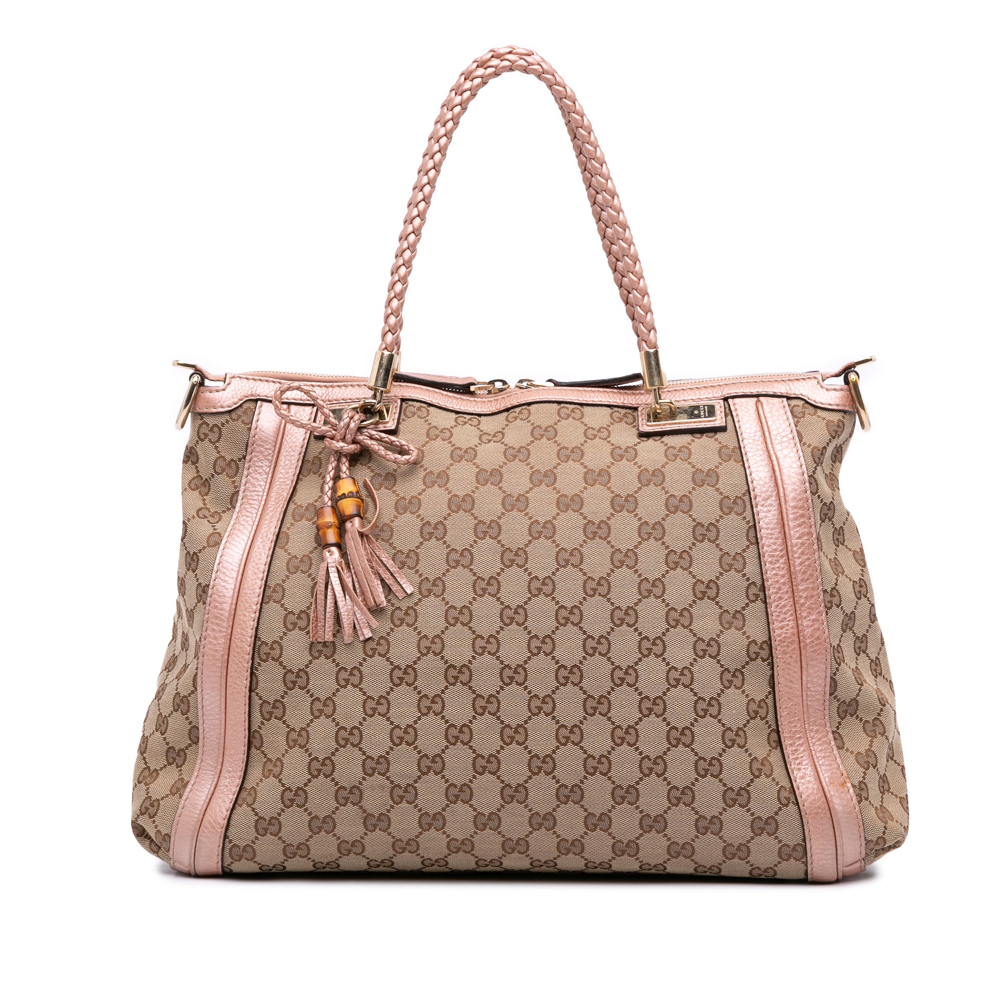Large GG Canvas Bella Satchel