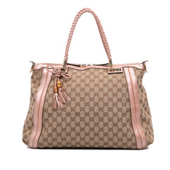 Large GG Canvas Bella Satchel