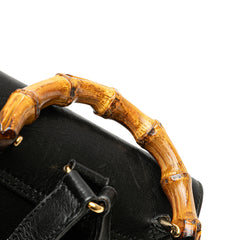Leather Bamboo Backpack