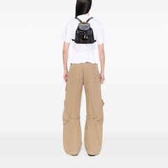 Leather Bamboo Backpack