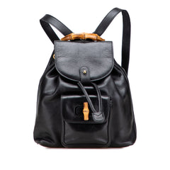 Leather Bamboo Backpack