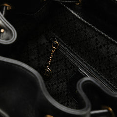 Leather Bamboo Backpack