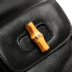 Leather Bamboo Backpack