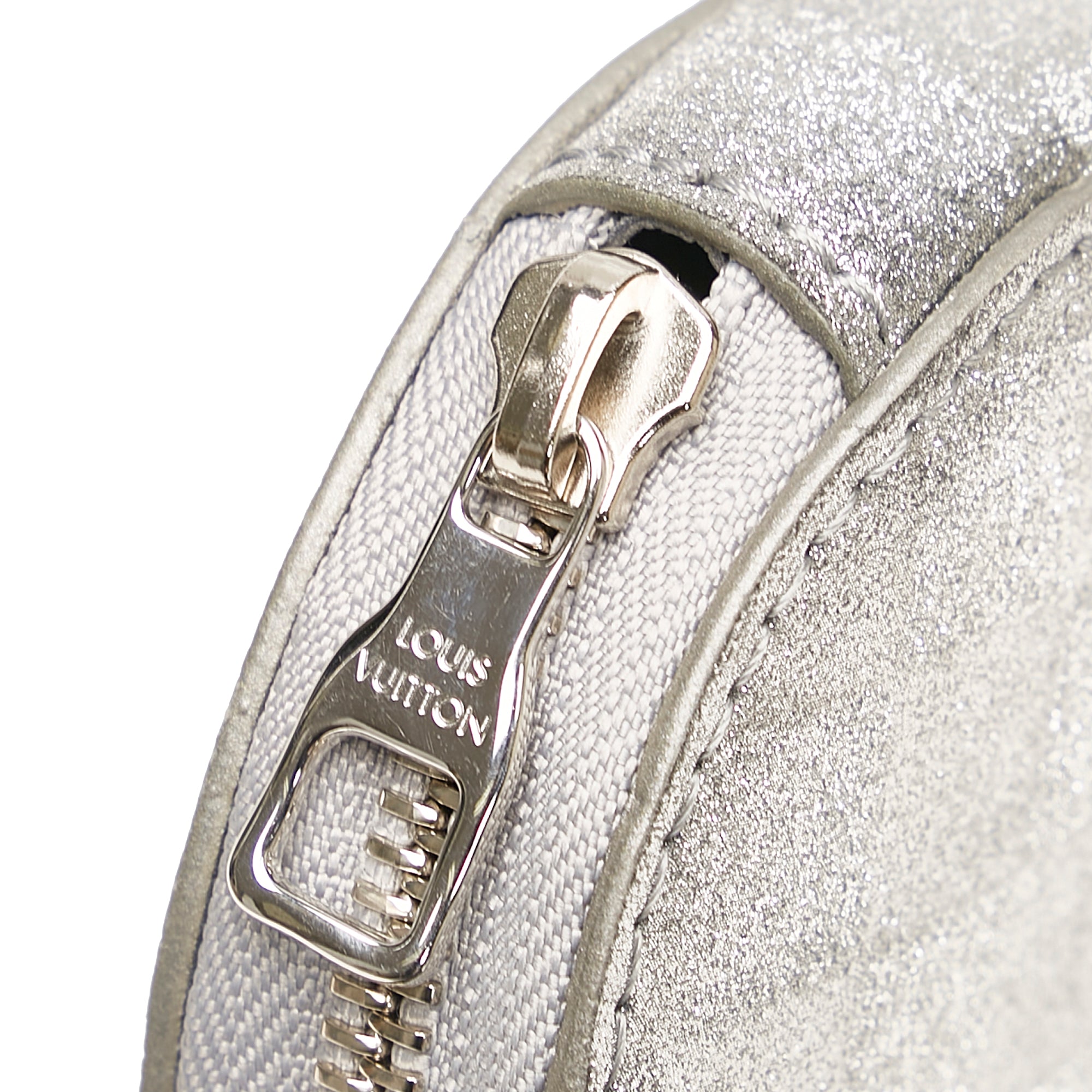 Damier Glitter Taurillon In The Loop Trio Pouch