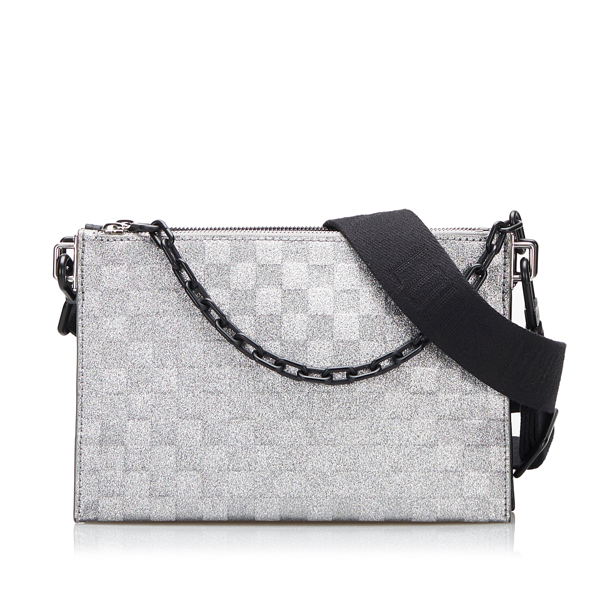 Damier Glitter Taurillon In The Loop Trio Pouch