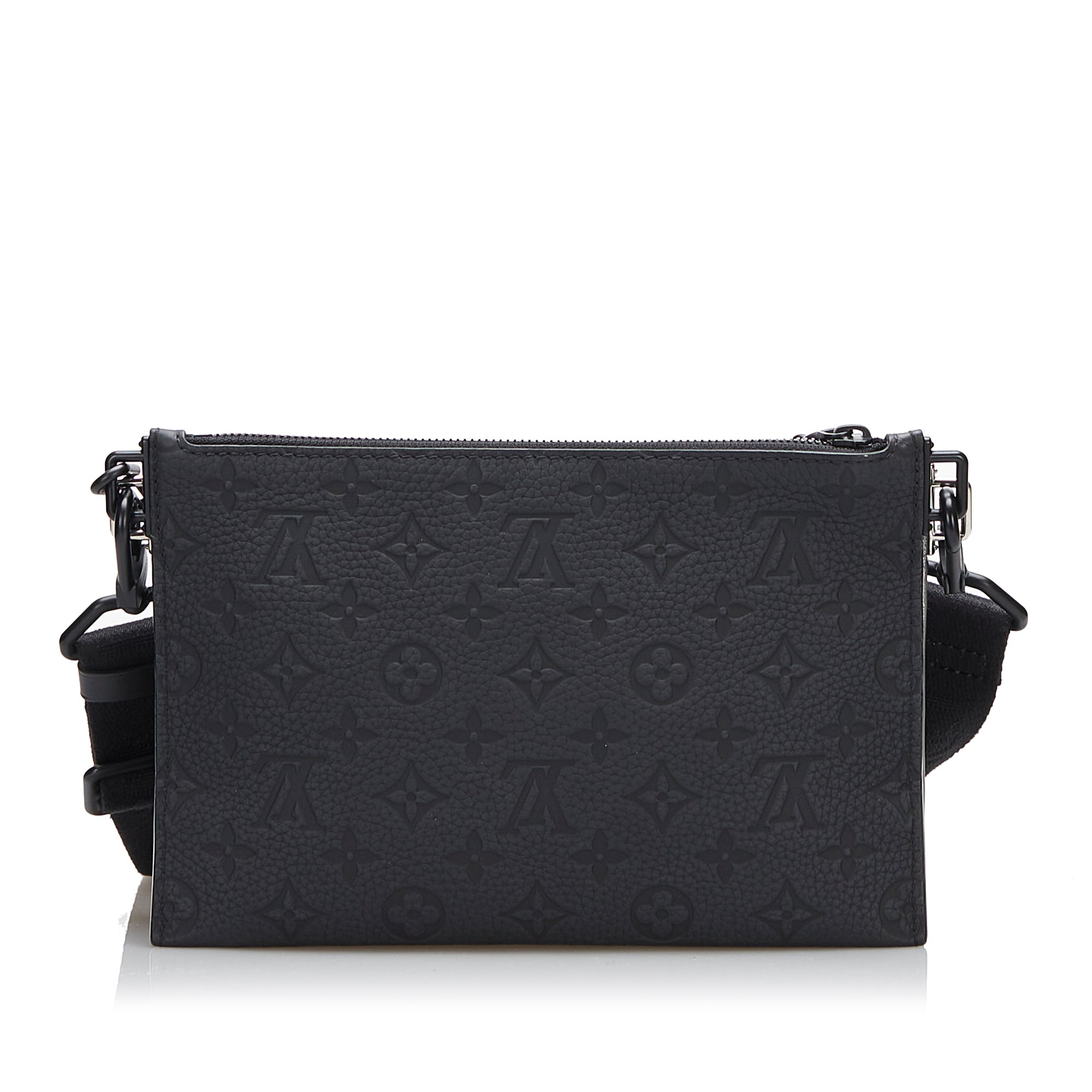 Damier Glitter Taurillon In The Loop Trio Pouch_2