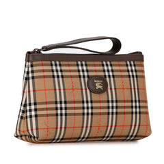 Haymarket Check Canvas Clutch_0