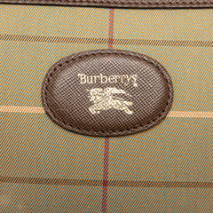 Vintage Check Canvas Wristlet Clutch