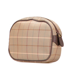 Vintage Check Canvas Clutch