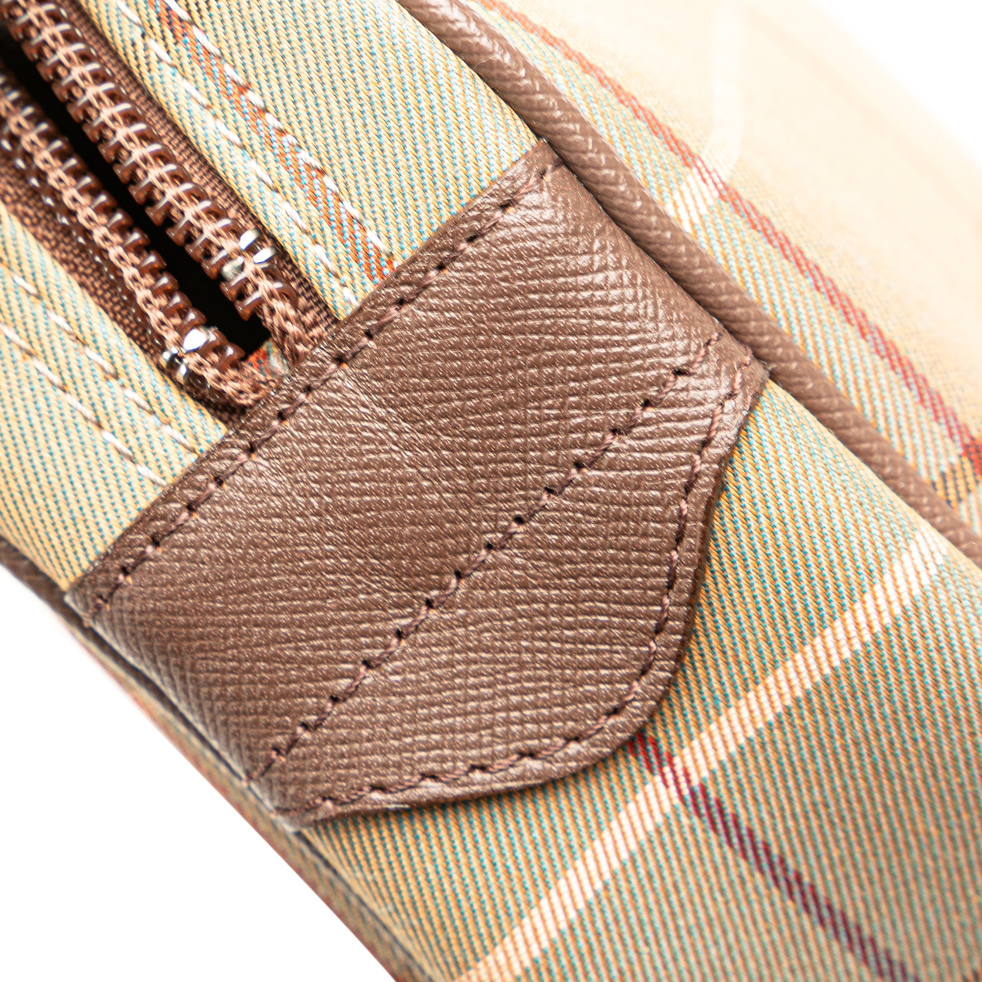 Vintage Check Canvas Clutch