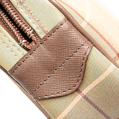 Vintage Check Canvas Clutch