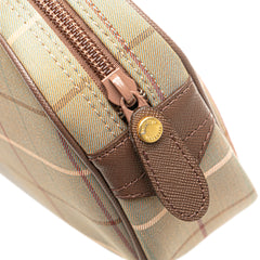 Vintage Check Canvas Clutch