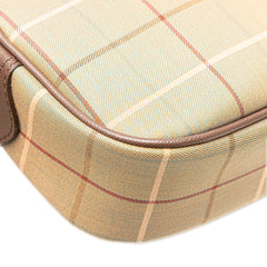 Vintage Check Canvas Clutch