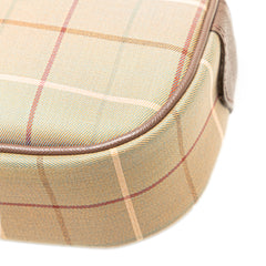 Vintage Check Canvas Clutch