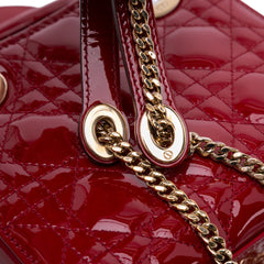 Mini Patent Cannage Lady Dior