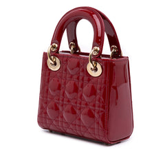 Mini Patent Cannage Lady Dior