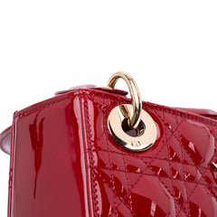 Mini Patent Cannage Lady Dior