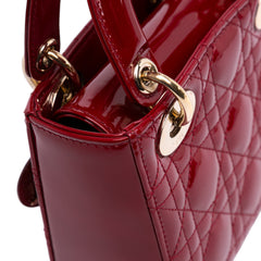 Mini Patent Cannage Lady Dior