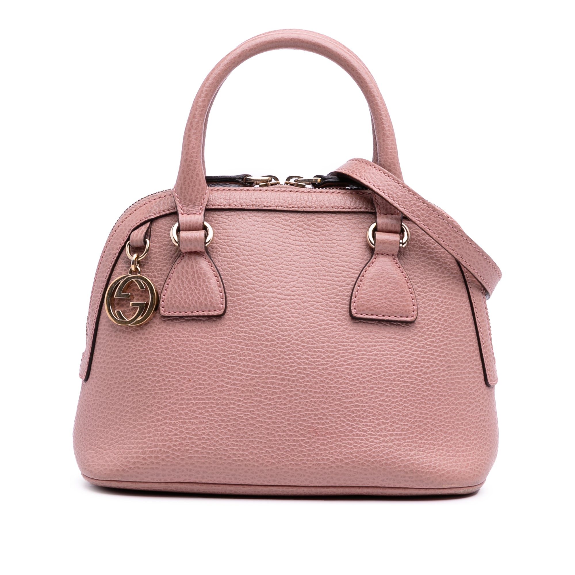 Mini Leather GG Charm Dome Satchel